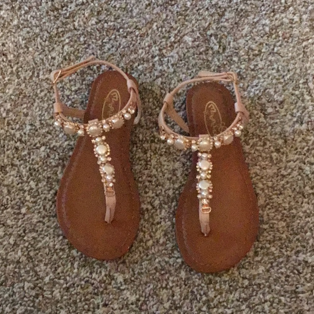 Beaded kids sandals
